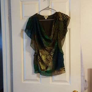 Blouse sz PL snake print